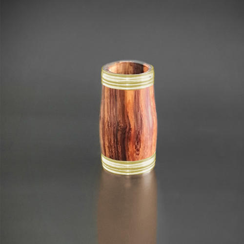 Klarinettenbirne aus Edelholz mit vergoldetem Ring
